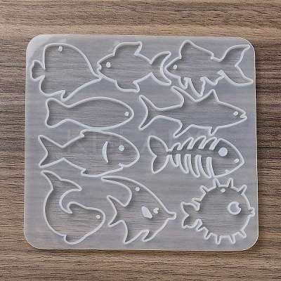 Fish Ocean Theme DIY Pendant Silicone Molds DIY-G102-01D-1