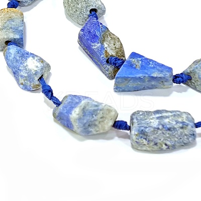 Natural Lapis Lazuli Beads Strands G-G697-E09-01-1