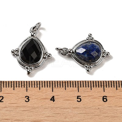 Natural Mixed Stone Faceted Pendants G-C096-02P-1