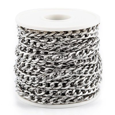 Tarnish Resistant 304 Stainless Steel Twisted Chains CHS-O011-01P-1