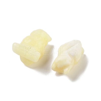 Natural Yellow Jade Carved Figurines DJEW-L023-G03-1