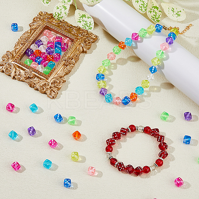 200Pcs Transparent Acrylic Beads FIND-DC0006-48-1