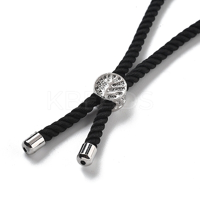 Twisted Nylon Cord Silder Bracelets DIY-B066-03P-18-1