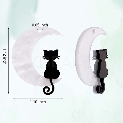 20Pcs Opaque Acrylic Pendants JX493A-1