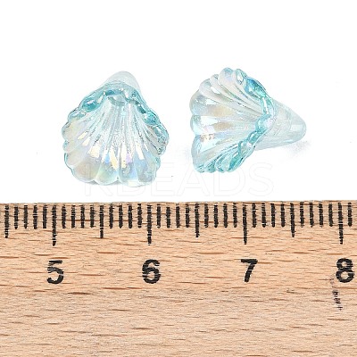 Transparent Acrylic Bead Caps OACR-G054-03G-1