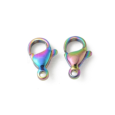 304 Stainless Steel Lobster Claw Clasps STAS-T065-11mm-34RC-1