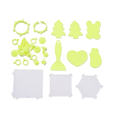 DIY 36 Colors 11000Pcs 4mm PVA Round Water Fuse & Crystal Beads Kits for Kids DIY-Z007-49-1