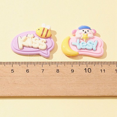 28Pcs 7 Styles Opaque Resin Cabochons CRES-FS0001-05-1