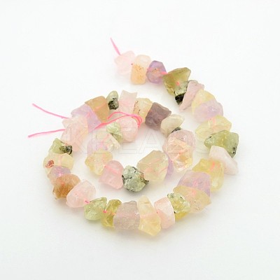 Natural Multi Color Quartz Nuggets Bead Strands G-A139-B06-1
