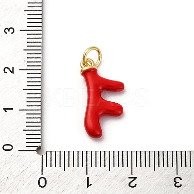 Brass Enamel Pendants KK-Q098-08G-1
