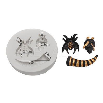 DIY Halloween Ornament Food Grade Silicone Molds DIY-G054-B01-1