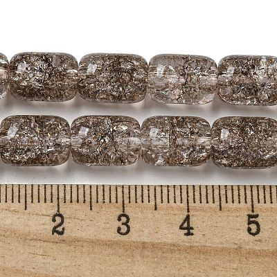 Transparent Crackle Glass Beads Strands X-GLAA-NH0001-04E-1