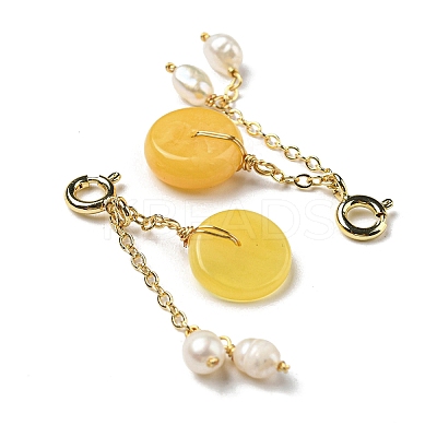 Natural Beeswax Donut Pendant Decorations G-R489-45G-1
