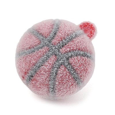 Sports Theme Flocking Silicone Pendants SIL-C012-02A-01-1