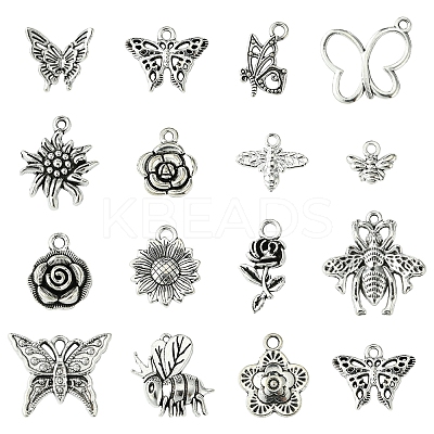 15 Styles Tibetan Style Alloy Pendants TIBE-FS0002-73-1
