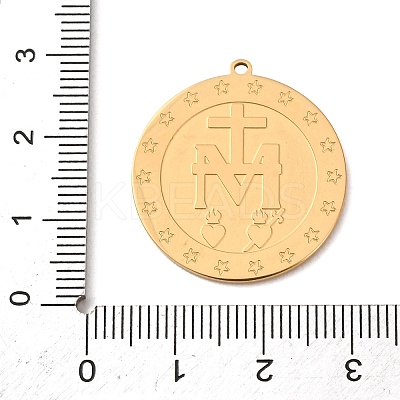 Religion 304 Stainless Steel Pendants STAS-F367-04G-1