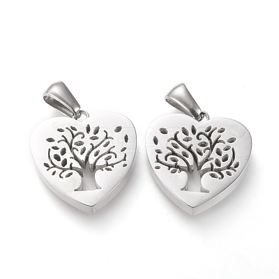 Non-Tarnish 304 Stainless Steel Pendants STAS-F253-04P-1