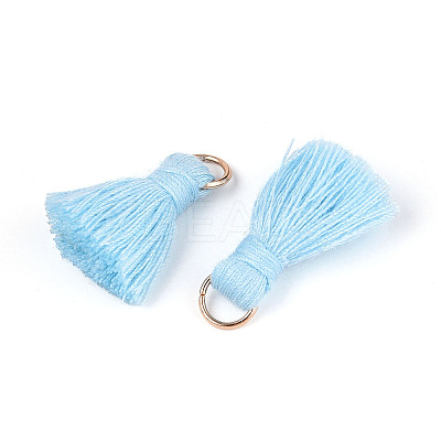 Polycotton(Polyester Cotton) Tassel Pendant Decorations X-FIND-S280-11-1