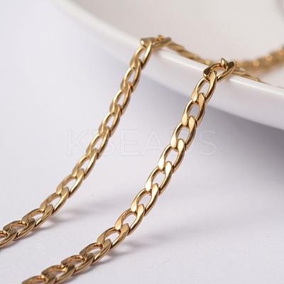 304 Stainless Steel Curb Chains STAS-D414-09-1