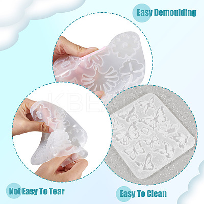 3Pcs 3 Styles DIY Pendant Silicone Molds SIMO-TA0001-14-1