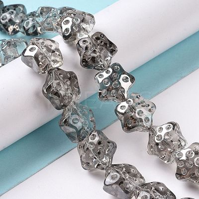 Transparent Electroplate Glass Beads Strands LS-GLAA-C025-01A-1