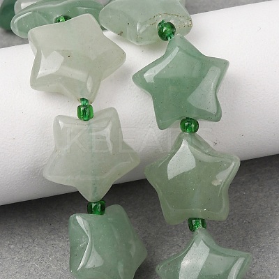 Natural Green Aventurine Beads Strands G-K359-E01-1