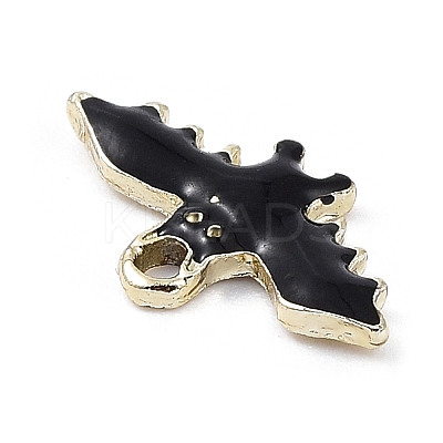 Halloween Rack Plating Brass Enamel Pendants KK-D031-02LG-1