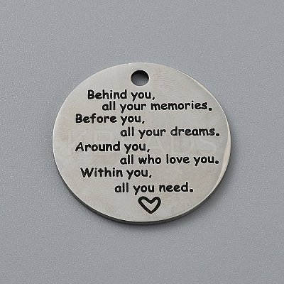 201 Stainless Steel Pendants FIND-WH0421-50P-1