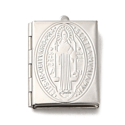 Tarnish Resistant 304 Stainless Steel Locket Pendants LS-STAS-Q300-01A-P-1