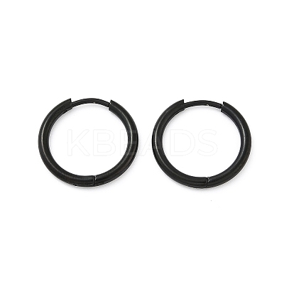 202 Stainless Steel Huggie Hoop Earrings EJEW-F111A-19mm-EB-1