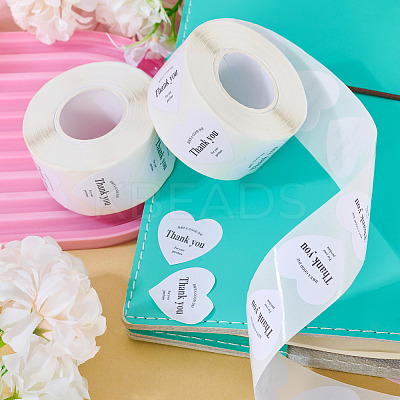 2Roll Heart with Thank You Roll Stickers DIY-TA0013-58A-1