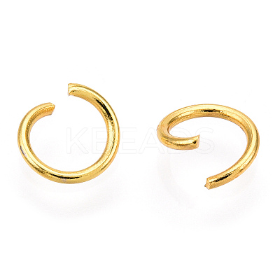 PVD Vacuum Plating 304 Stainless Steel Open Jump Rings STAS-R049-6x0.8mm-G-1