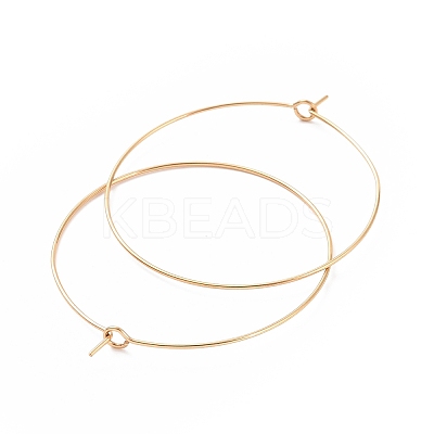 Ion Plating(IP) 316L Surgical Stainless Steel Hoop Earring Findings STAS-D164-06G-A-1