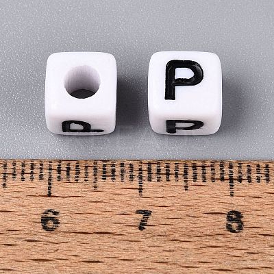 Opaque Acrylic Beads SACR-N020-04A-P-1