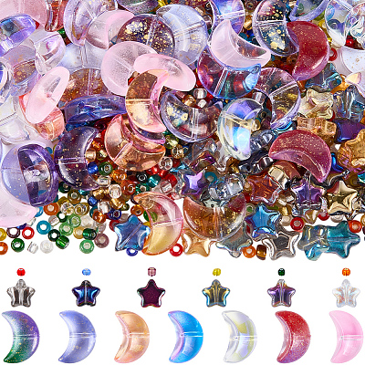 740Pcs 3 Styles Electroplated Glass Beads GLAA-PA0001-19-1