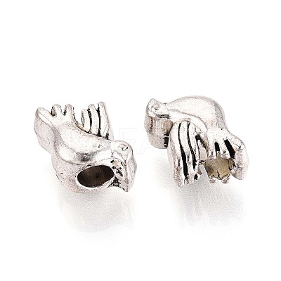Tibetan Style Alloy Beads TIBEB-T004-03AS-1