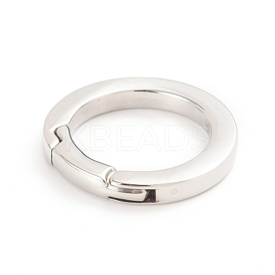 Tarnish Resistant 304 Stainless Steel Spring Gate Rings STAS-I133-14B-1