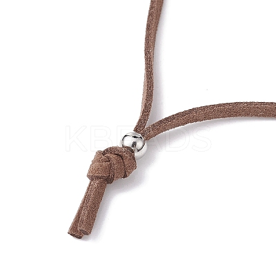 Crystal Holder Cage Necklace NJEW-JN04587-02-1