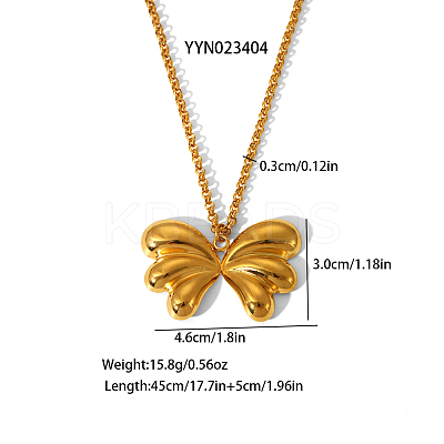 304 Stainless Steel Pendant Necklaces for Women JD6479-1-1
