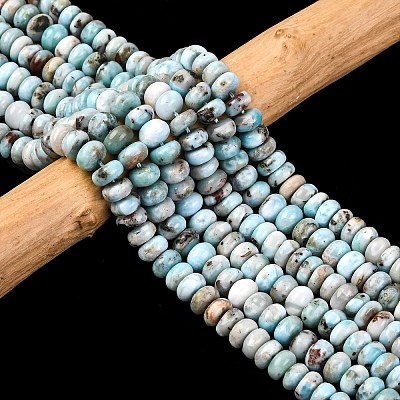 Natural Larimar Beads Strands G-H004-A01-02-1