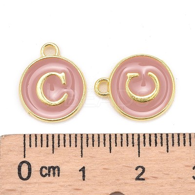 Golden Plated Alloy Enamel Charms ENAM-S118-07C-1