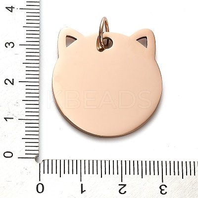201 Stainless Steel Stamping Blank Tag Pendants STAS-H438-03RG-1-1