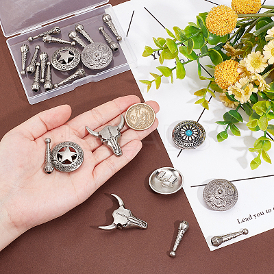 Alloy Bolo Tie Slide Clasps DIY-PH0022-64-1