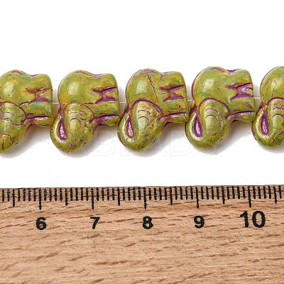 Painted Glass Beads Strands GLAA-Z021-11F-1