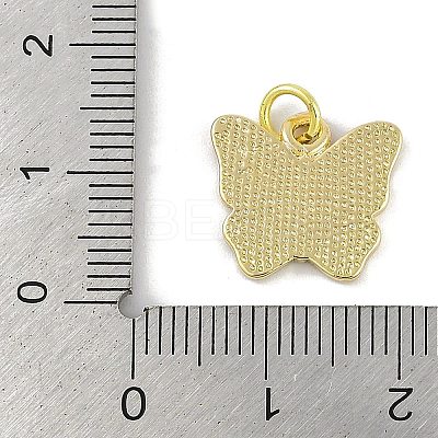 Brass Enamel Pendants KK-B114-13G-1