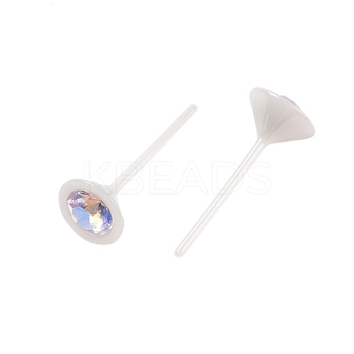 Hypoallergenic Bioceramics Zirconia Ceramic Stud Earrings EJEW-C111-04B-1