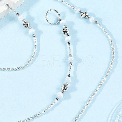 2Pcs Glass Keychain HJEW-SC0002-52-1