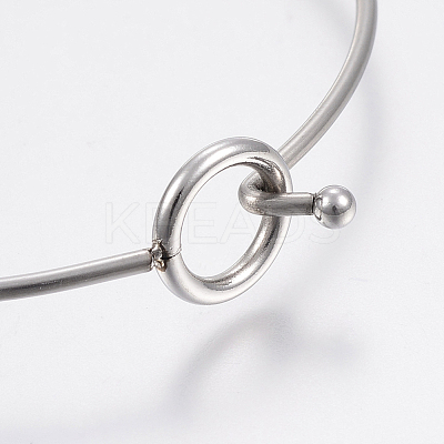 Tarnish Resistant 304 Stainless Steel Expandable Bangle Making STAS-F148-01P-1