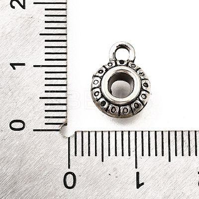 Tibetan Style Alloy Tube Bails TIBE-L008-42AS-1
