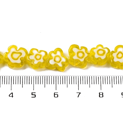 Handmade Millefiori Lampwork Beads Strands LAMP-G164-03G-1